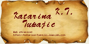Katarina Tupajić vizit kartica